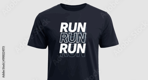 Graphic Shirt Design For Running Enthusiasts, Sporty Apparel, Active Lifestyle
