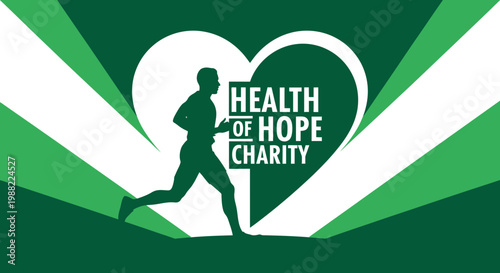 Healthy Lifestyle And Charity Design Representing Hope And Well-being Absolutely