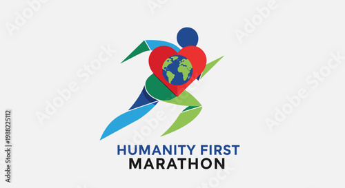 Humanity First Marathon: Global Compassion in Motion Symbol of World Connection