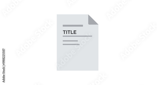 Paper Sheet With Folded Corner.