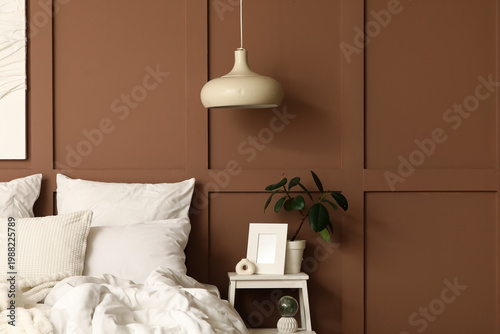 Interior of stylish bedroom...