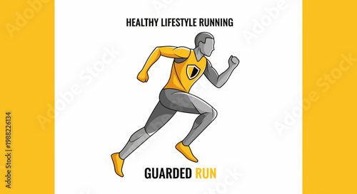 Healthy Lifestyle Runner In Pursuit Of Goals And Focused On Fitness Activities Pursuit