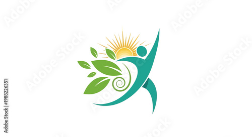 Healthy Living: A Vibrant And Symbolic Representation of Wellness, Nature, And Joy