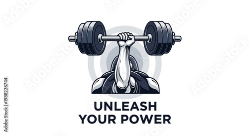 Gym Enthusiast Displaying Strength Through Weightlifting and Inspiring Motivation Sign