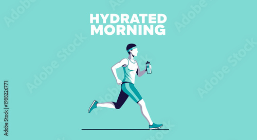 Healthy Morning Run: Dehydration Protection and Active Lifestyle, For Health and Fitness