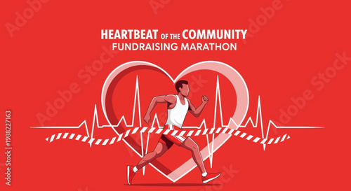 Heartbeat of the Community Fundraising Marathon Illustrative Visualization Conceptual Design
