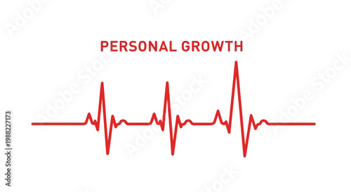 Heartbeat Represents Personal Development, Progress, and the Pursuit of Self-Improvement
