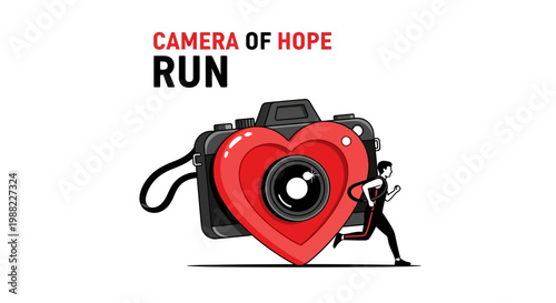 Heart Camera and Running Figure: A Symbol of Aspirations and Hope in Photography