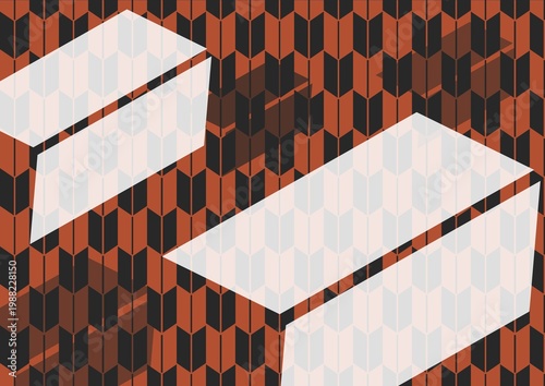 Japanese Traditional Seamless Arrow Fletching Pattern - Classic Oriental Geometric Background