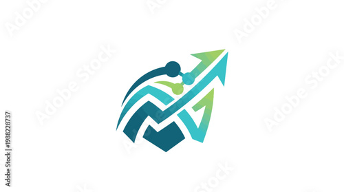 Abstract Business Growth Symbolizing Progress and Financial Success.