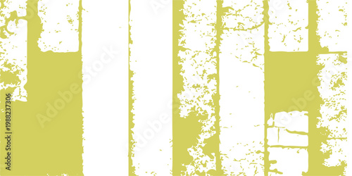 This vector illustration features a grunge green background with a watercolor floral pattern, dirty paint splatter texture, and ink splash art design framed by nature leaves