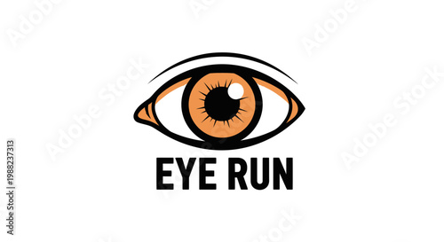 Illustration Of An Eye With A Unique Iris, Representing Active Viewing and Clear Vision