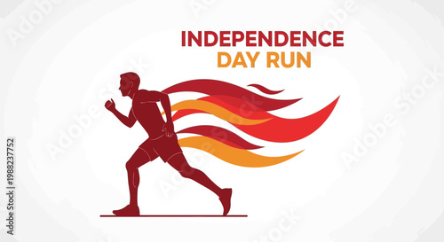 Independence Day Run: A Dynamic Visual of Celebration, Patriotism, and Athleticism