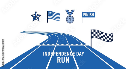 Independence Day Run: Celebrate American Spirit with Iconic Symbols and Athletic Competition