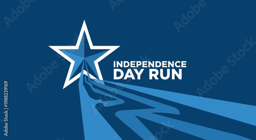 Independence Day Run: Celebrate Freedom With A Festive Star And Symbolic Movement