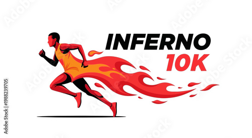 Inferno 10K Running Competition: A Fiery Illustration of Athletic Endurance and Speed