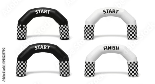 Inflatable Start Finish Arches For Racing Events And Sports Competitions