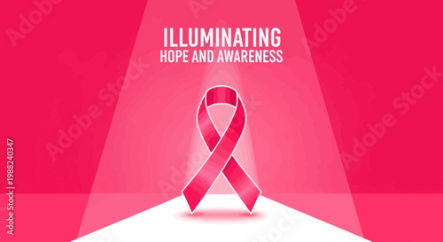 Inspiring Awareness: A Ribbon's Embrace of Hope Illuminating Knowledge And Support