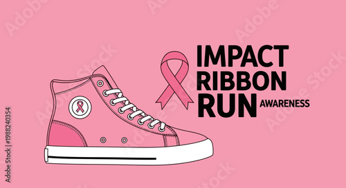 Inspiring Awareness: Impact Ribbon Run With Stylish Shoes and Supportive Design