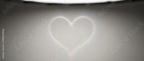 Glowing Heart Shape Abstract Soft Focus Background
