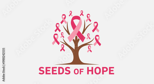 Inspiring Visual Representation of Seeds of Hope in the Form of a Tree Symbolism
