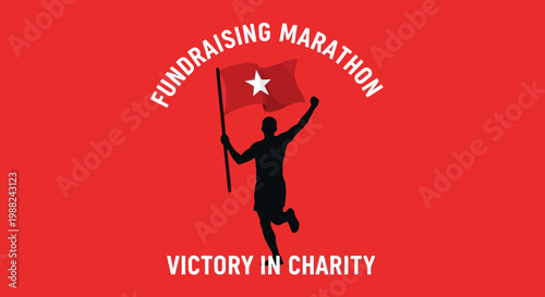 Inspiring Fundraiser Celebrates Victory, Symbolizing Achievement And Promoting Charity Goals
