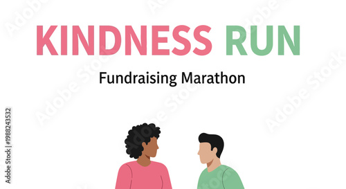 Kindness Run Charity Event Promoting Fundraising and Community Engagement Activities