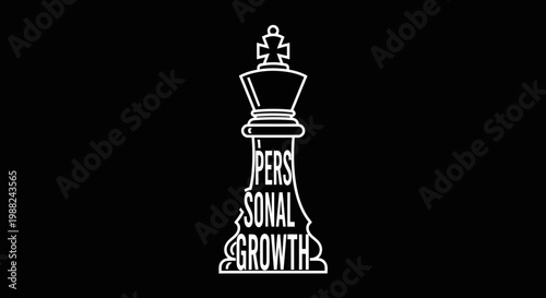 King Chess Piece Illustrating Personal Growth Strategy And Mental Strength Concept