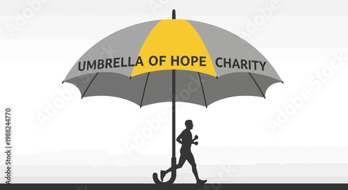 Inspiring Illustration Of Hope And Running Promoting Charitable Organizations and Causes