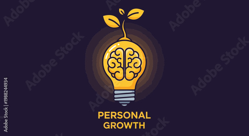 Inspiring Visual Depicting Personal Growth, Idea Generation and Intellectual Development
