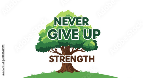 Inspiring Imagery: A Tree Symbolizing Perseverance, Resilience, and Mental Fortitude