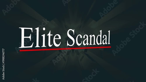 Elite Scandal Title Animation with Dark Building Background