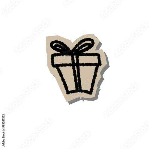 Scrapbook Doodle Gift Box