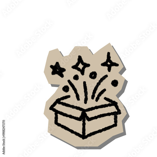 Scrapbook Doodle Gift Box