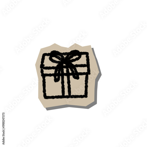 Scrapbook Doodle Gift Box