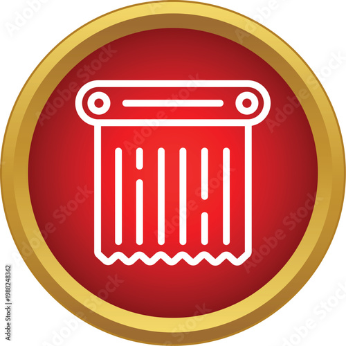 Shredder destroying a document, symbolizing data protection and security