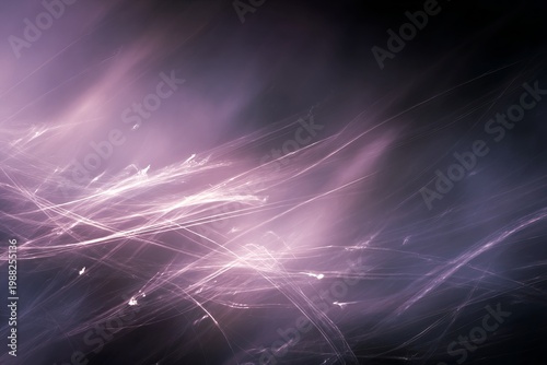Abstract light streaks on dark background with purple and pink tones