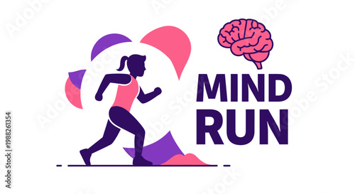 Mindful Running, Brain And Body Connection Promoting Mental Clarity And Physical Wellness