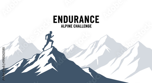 Mountain Run Challenges: Athlete Overcomes The Alpine Peak And The Endless Endurance