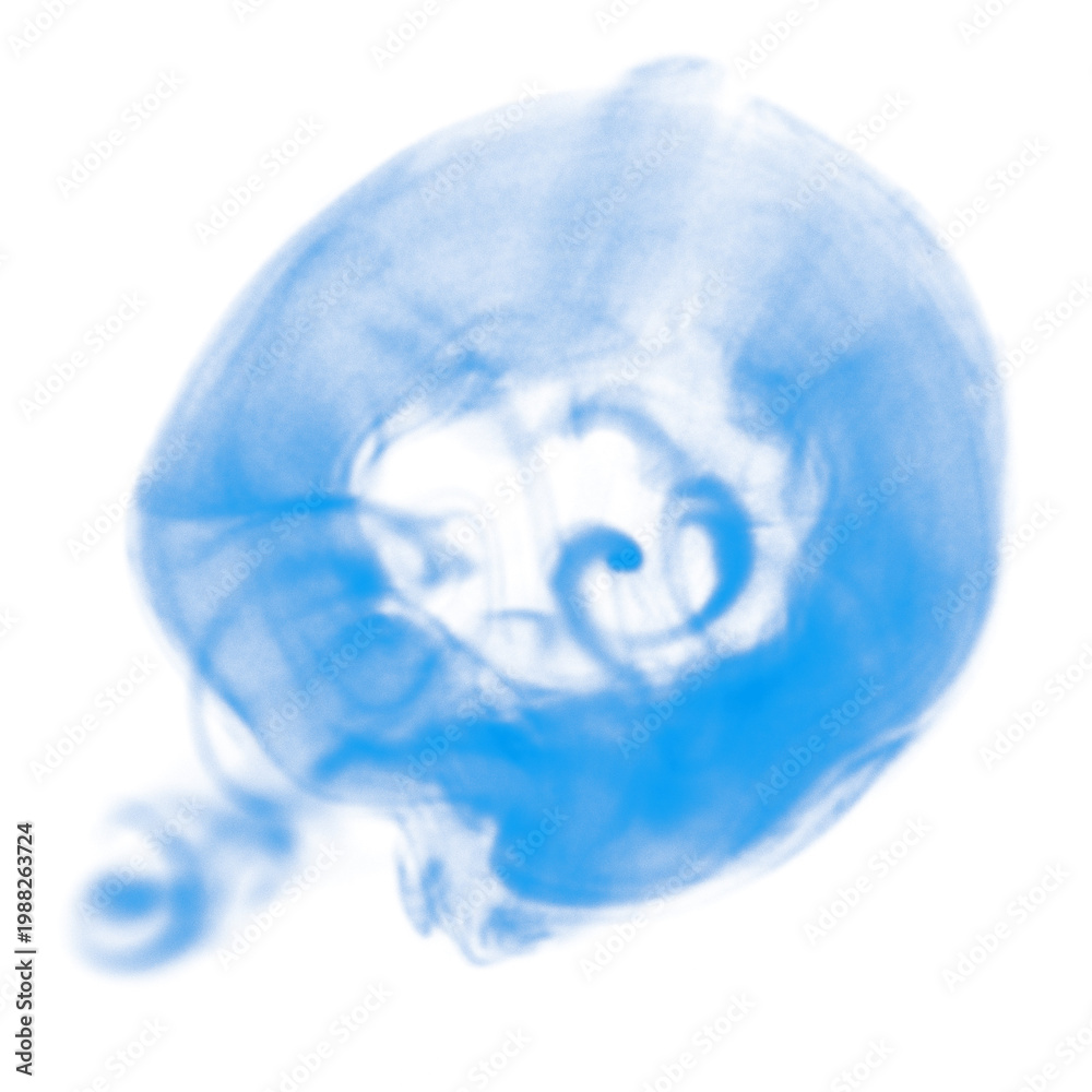 Fototapeta premium Blue smoke png textured element, abstract design