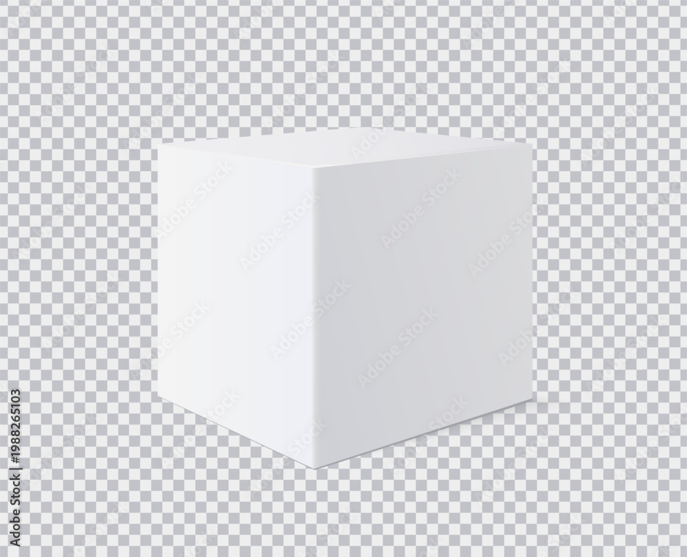 Obraz premium White pedestals or podium. White vector cube display stand. Exhibitions, product showcases or modern branding mockups. Product platform 