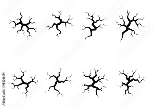 Set of Cracked Ground Textures and Effects.