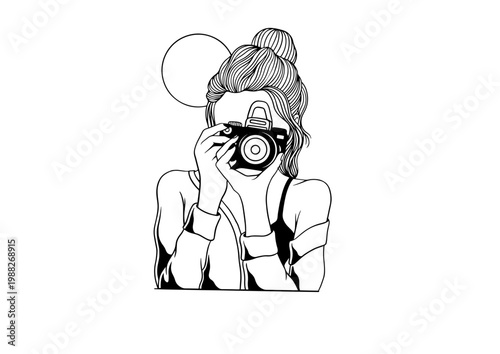 girl with a camera