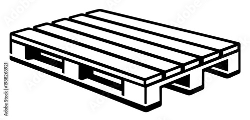 Wooden Pallet, Warehouse Storage Platform, Logistics Equipment