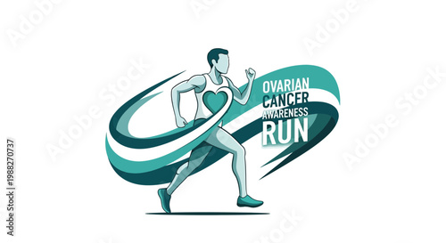 Ovarian Cancer Awareness Run: A Symbol Of Hope And Strength In Running Pose