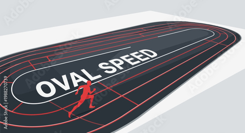 Conceptual Illustration Depicting Pursuit Of Speed And Athletic Endeavors In A Modern Style