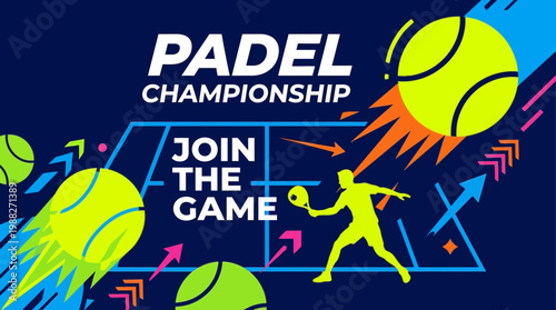 Padle Championship: A Dynamic and Eye-Catching Promotional Image for Sporting Events
