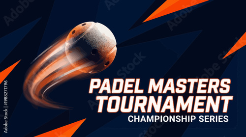 Dynamic Padel Championship Design Featuring Action Ball Movement At The Tournament Event