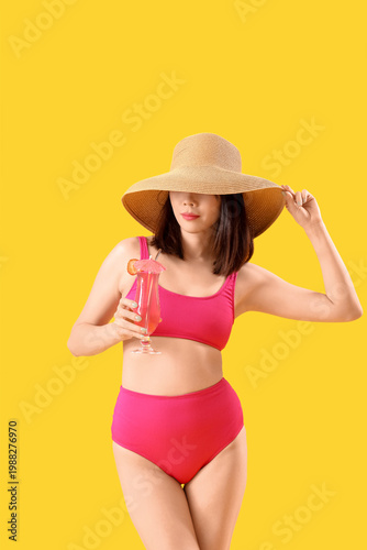 Beautiful Asian woman in sw...
