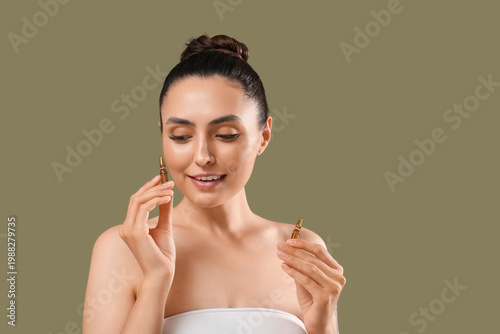 Beautiful young woman with ...